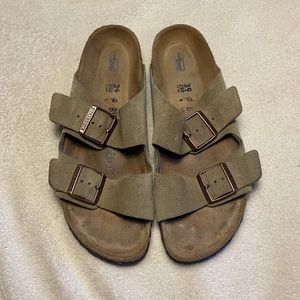 Birkenstock Arizona Taupe Suede Sandal